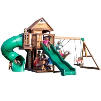 Complex Loc de Joaca Golful din Lemn de Cedru Backyard Discovery - Centru cu 2 tobogane si 2 nivele Cedar Cove Complex Loc de Joaca Golful din Lemn de Cedru Backyard Discovery - Centru cu 2 tobogane si 2 nivele Cedar Cove